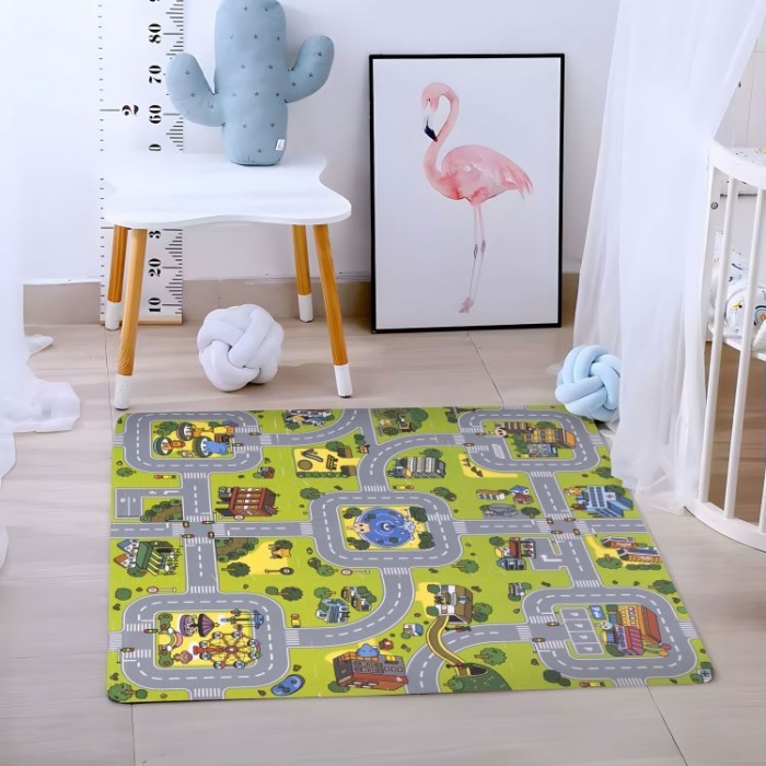 Salteluta joaca Ecotoys 90x90cm sigura pentru copii