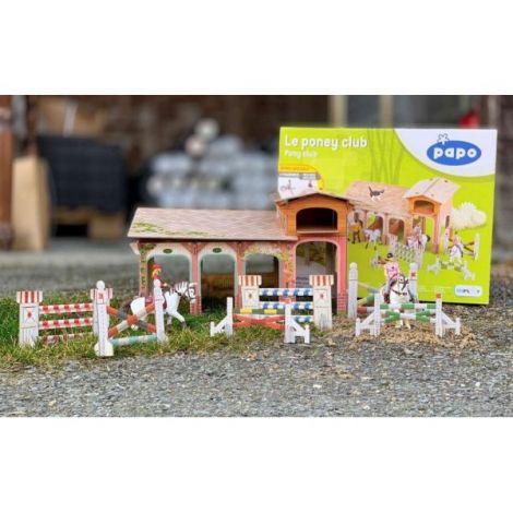 Set Poney Club Papo - 4 Figurine & Boxă Inclusă - imagine 4