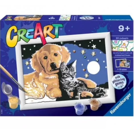 Ravensburger Pictură Catel și Pisică