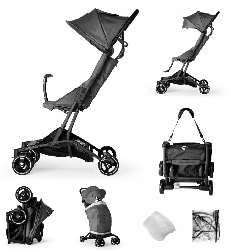 Carucior Kidnort Snopetrel Grey Ultracompact - imagine 11