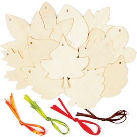 Frunze Lemn Decorat DIY Baker Ross - imagine 2
