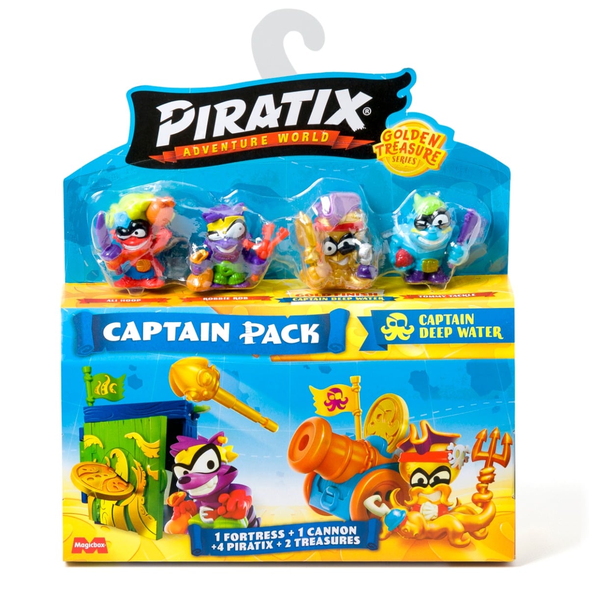 Set 4 Figurine Piratix Captain Deep Water