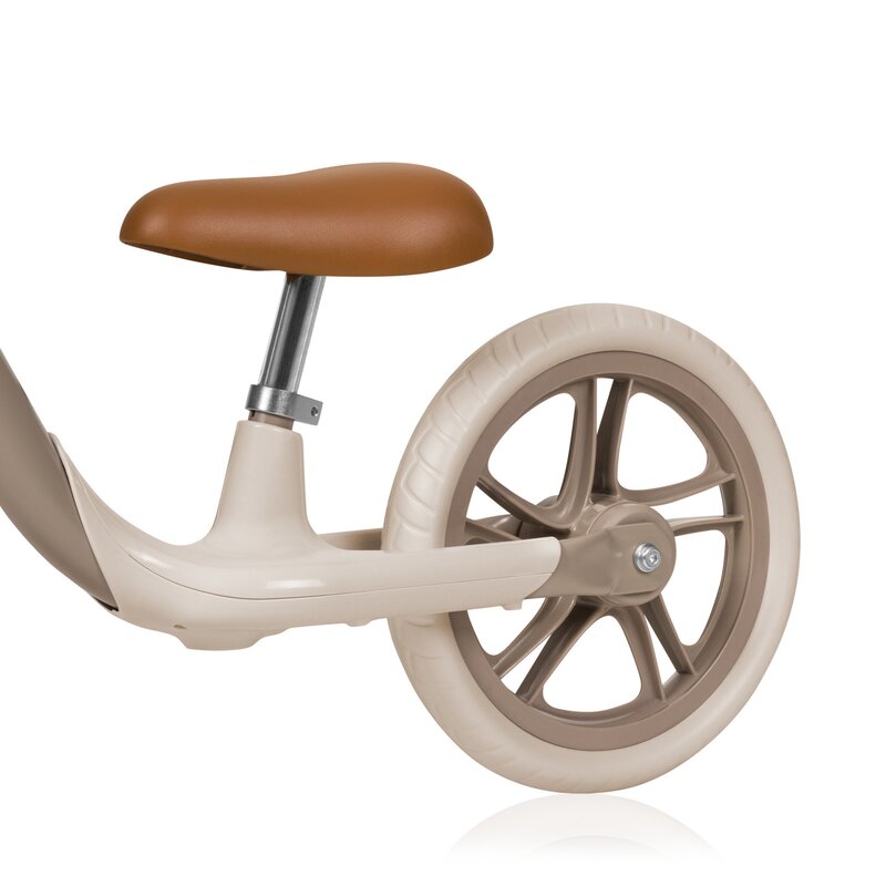 Bicicleta balans Lionelo Alex Plus, 12 inch, Beige Sand - imagine 5
