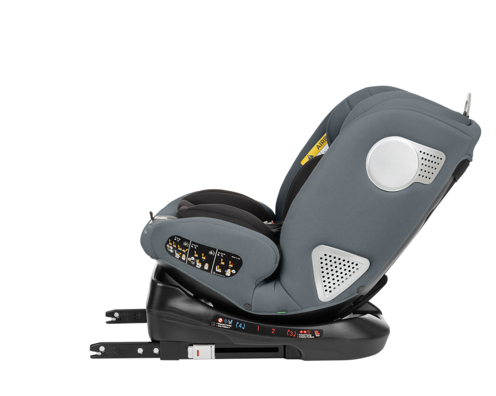 Scaun Auto KikkaBoo i-Moove i-SIZE, Isofix, Dark Grey - imagine 2