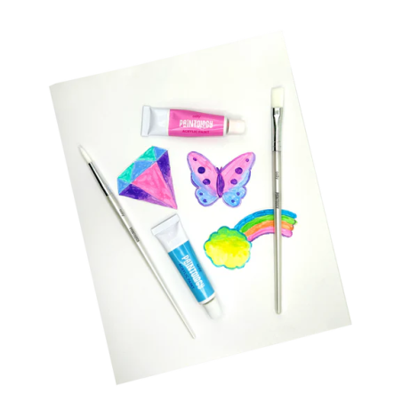 Ooly Paintology: 12 Vopsele Pastel + Pensule - imagine 6