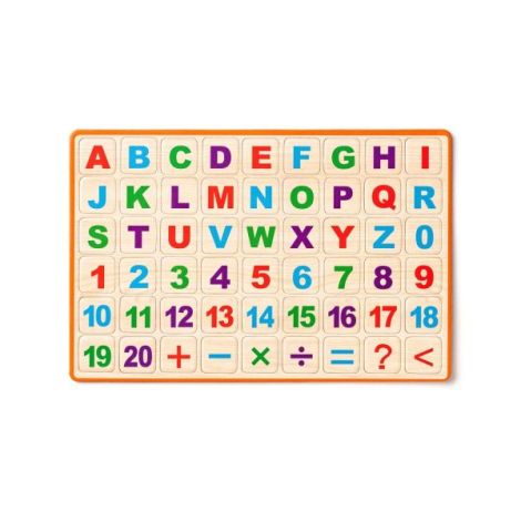 Tabla Magnetică Woodyland Litere și Cifre - imagine 3