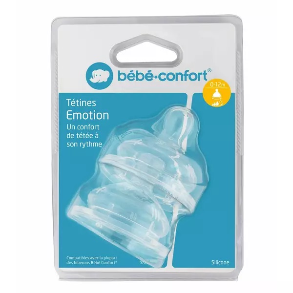 Set 2 Tetine Bebe Confort Emotion S1 0-12 luni