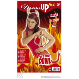 Set Diavoliță Widmann Italia - Costum Halloween Complet - imagine 2