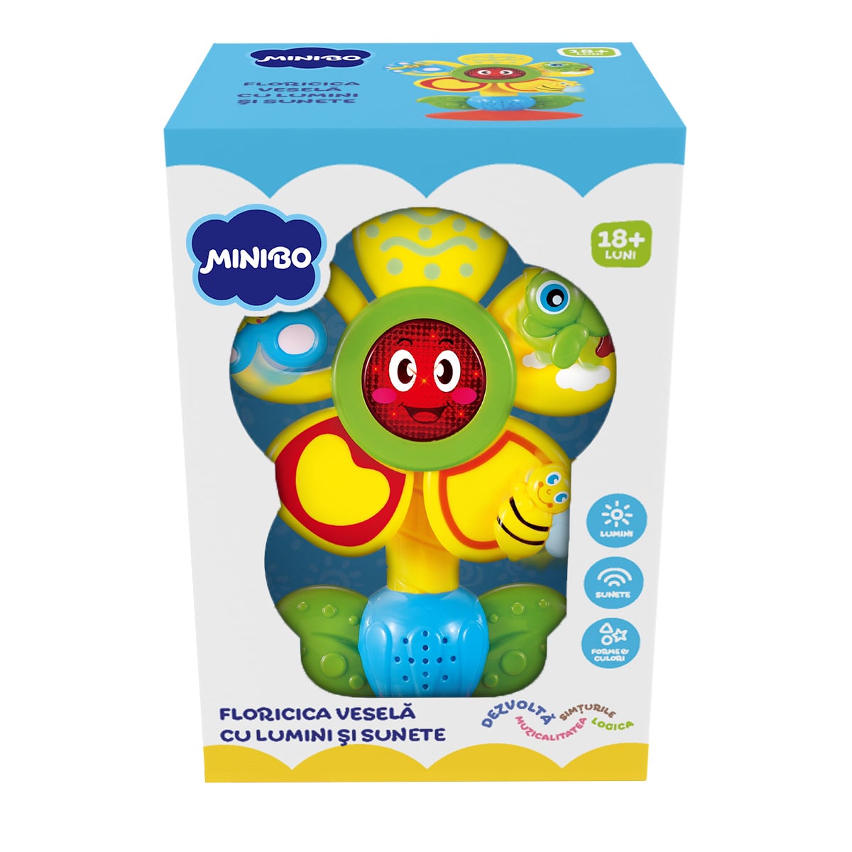 Jucarie bebelusi Minibo Floricica Vesela