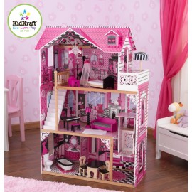 Casuta pentru papusi Kidkraft Amelia II, 3 niveluri - imagine 3