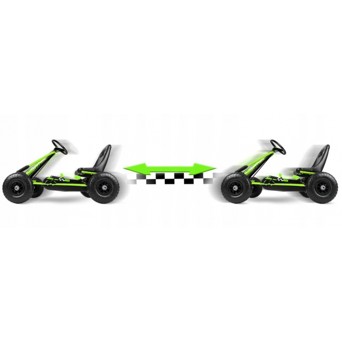 Kart Pedale Ricokids RK594 Verde pentru Copii - imagine 3