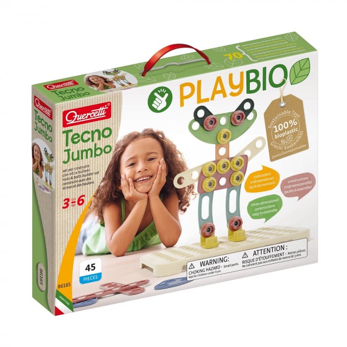 Quercetti Tecno Jumbo Bio | Joc Constructii Eco 95 RON