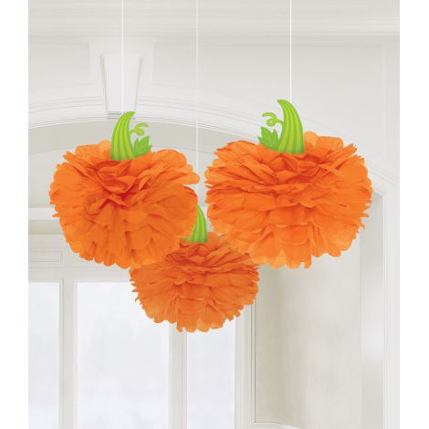 Pom Pom Dovleac Amscan | Decor Autunnal 3 buc