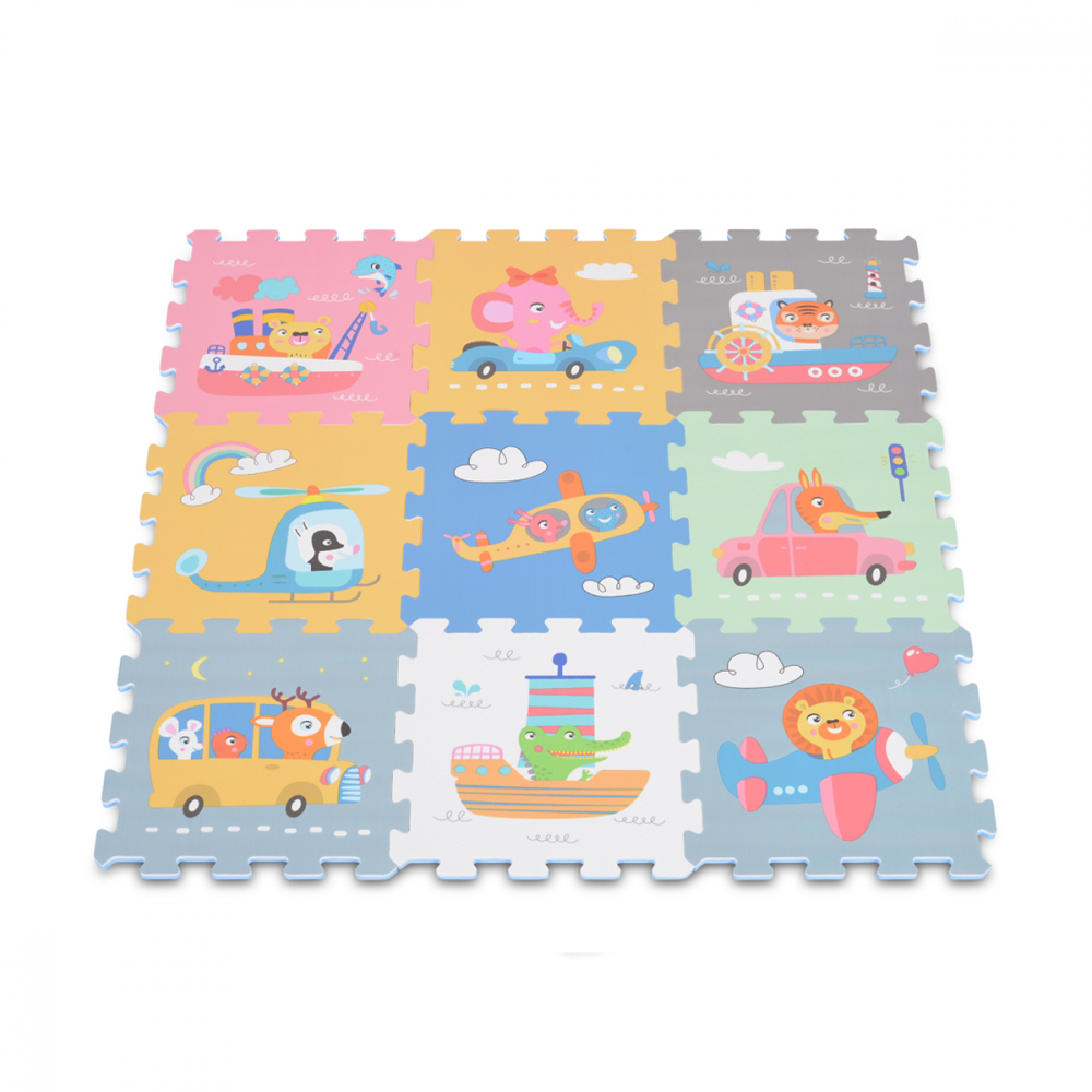 Covoras Puzzle Moni 9 Piese, Decorativ - imagine 4