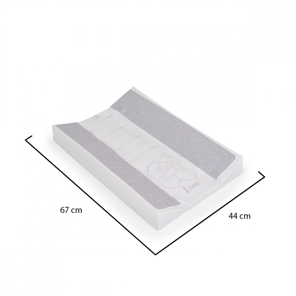Saltea infasat Cangaroo Grey Bears, 44x67cm, impermeabila - imagine 3