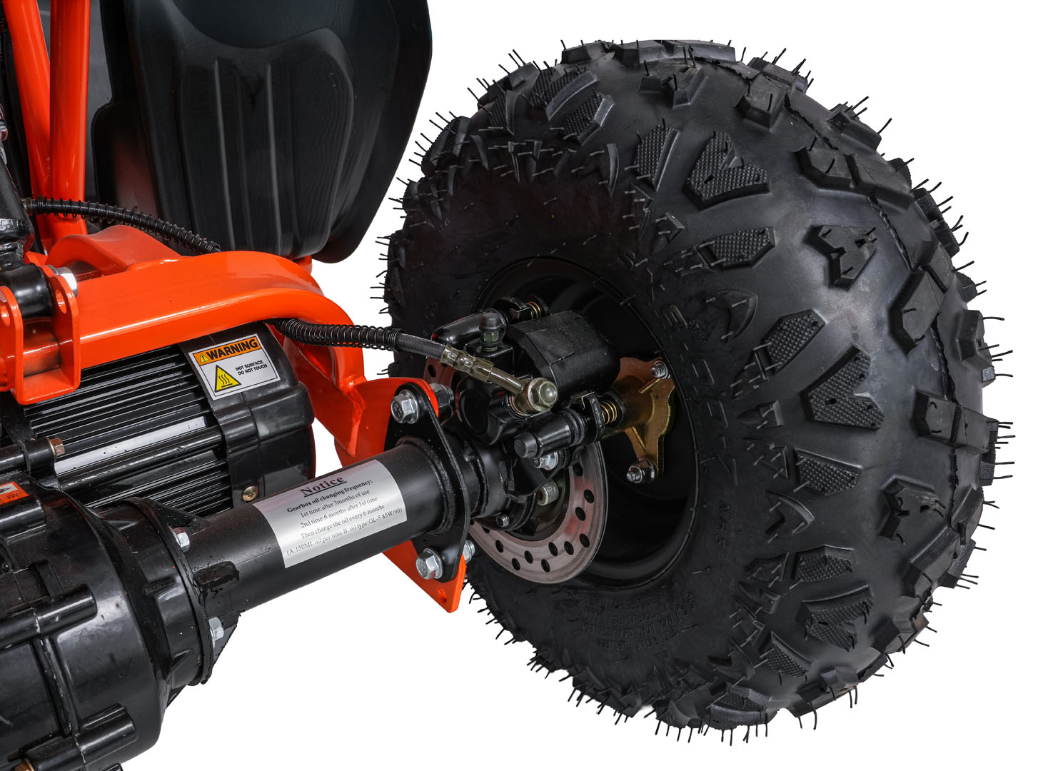 ATV Electric 48V 800W Desert Storm Portocaliu Autokids - imagine 10