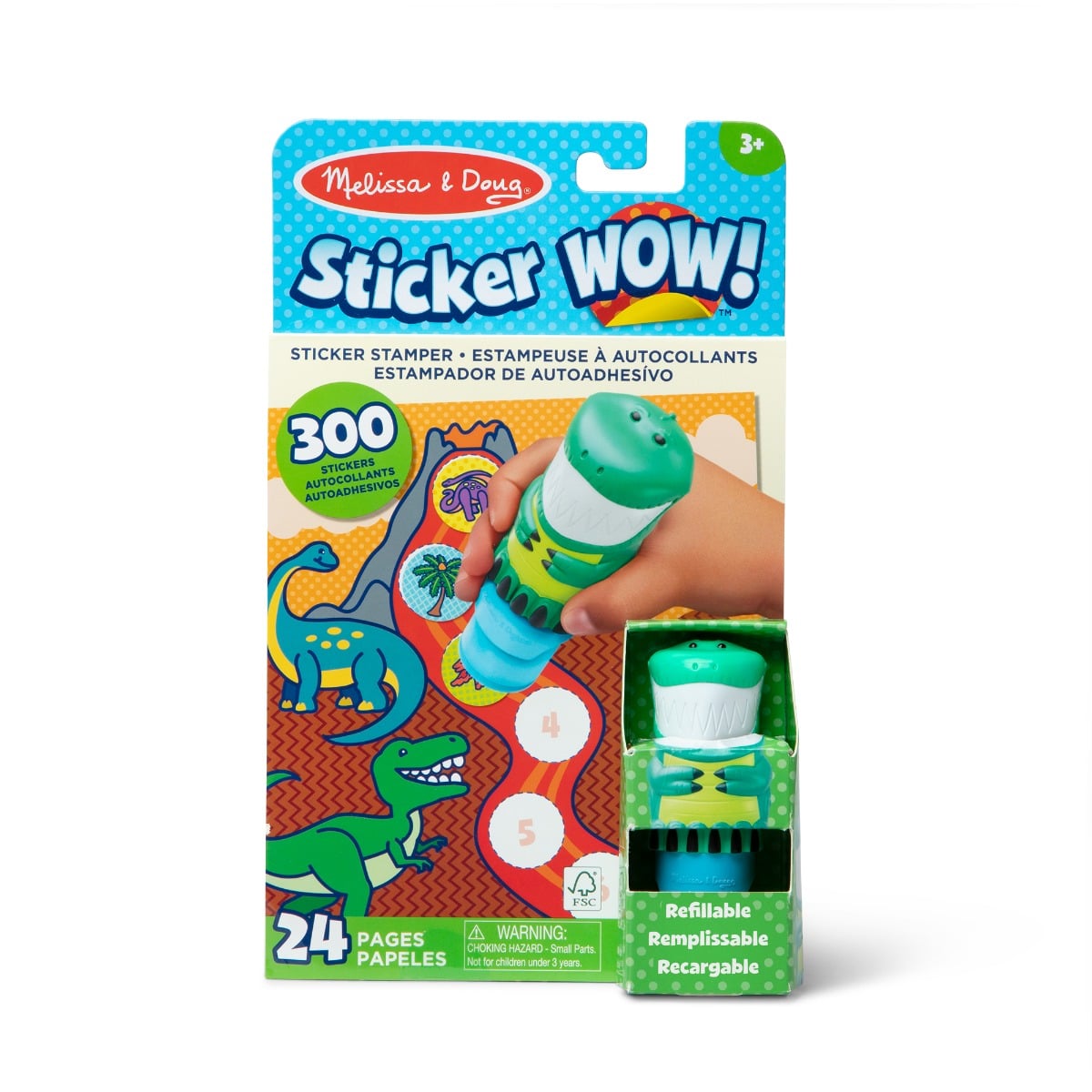 Set Autocolante Dino Melissa & Doug - Creativitate