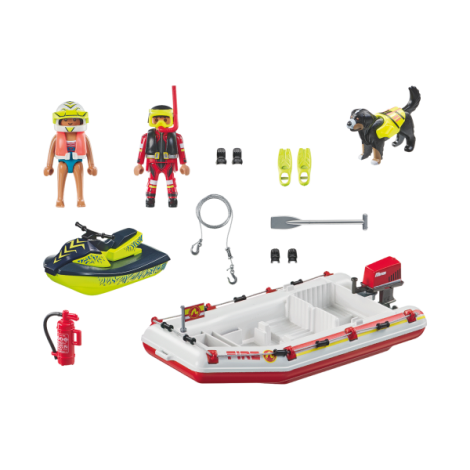 Playmobil Barcă Salvare cu Scuter - Aventură Marină! - imagine 2