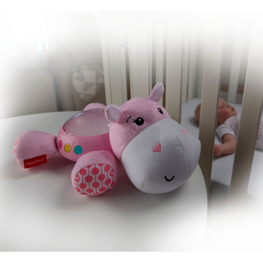 Lampa de veghe Fisher Price Hipopotam roz Proiector - imagine 2