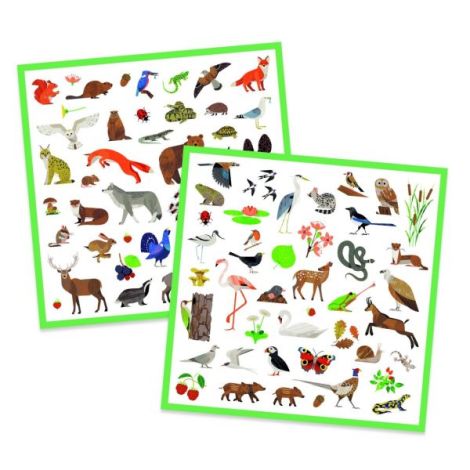 Abtibilduri Fauna Europei Djeco - 160 Stickere - imagine 3