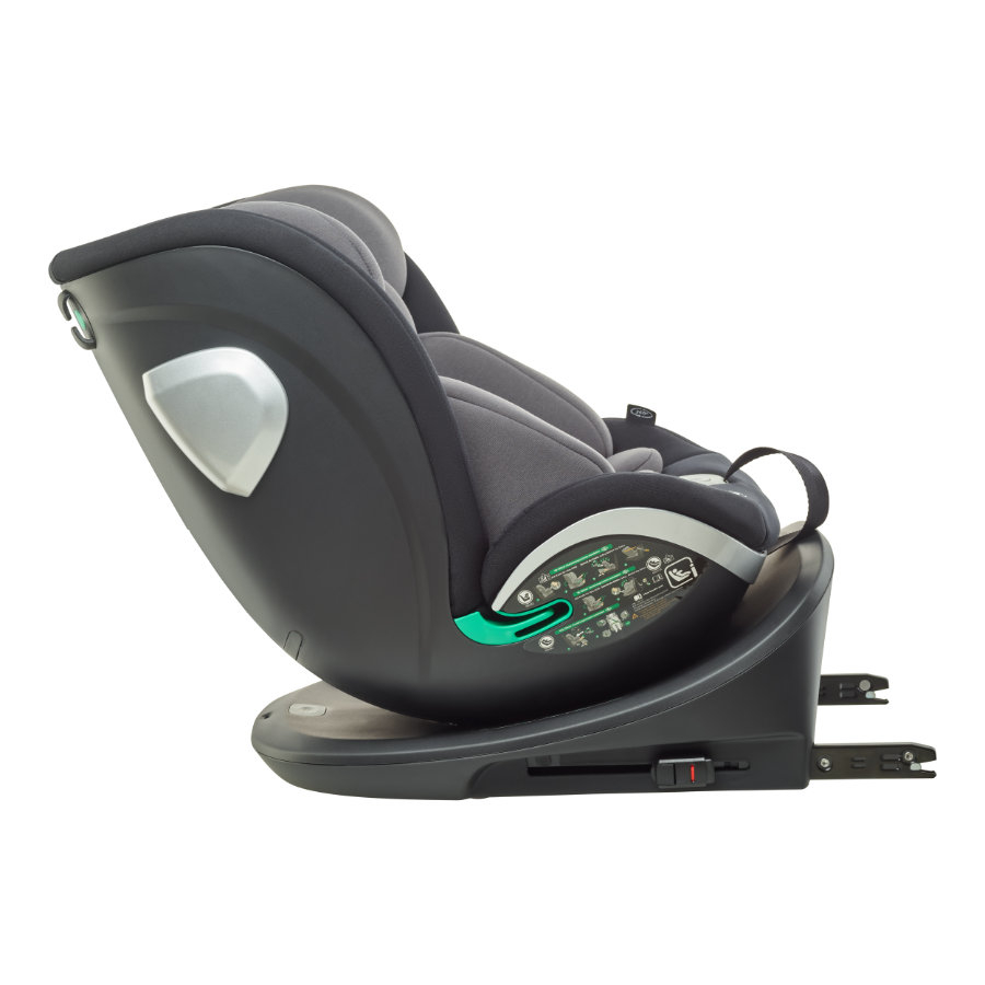 Scaun auto BabyGo Grow Up 360 Black 0-36 kg i-Size - imagine 7