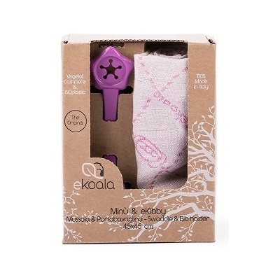 Set Swaddle & Suport Baveta eKoala Purple - imagine 5