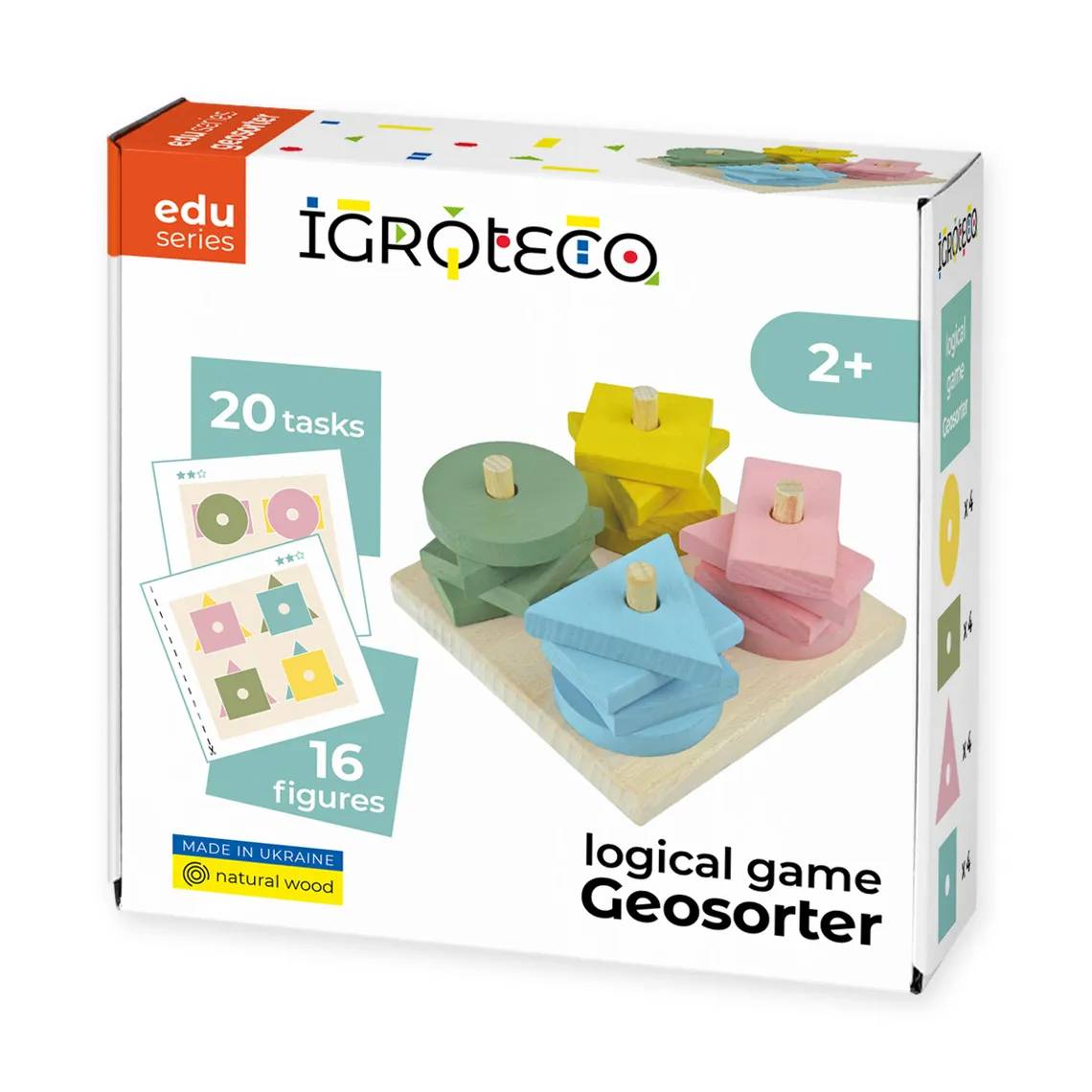 Joc de Logică Igroteco Sortator Geosorter Lemn
