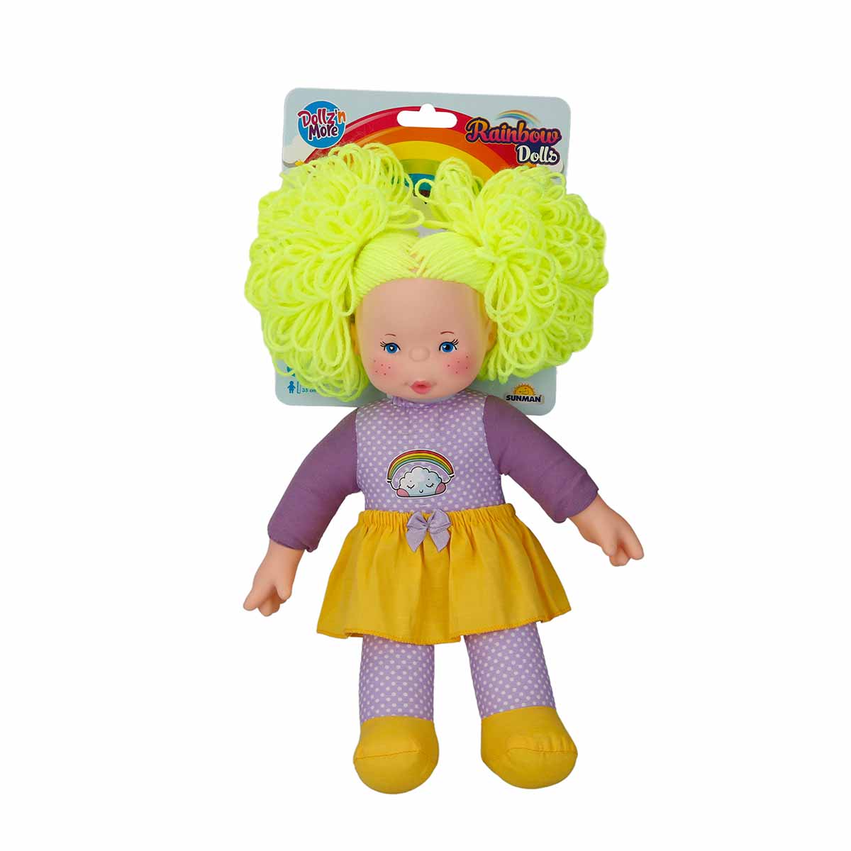 Papusa Dollz n More Rainbow, 35 cm, Par Galben