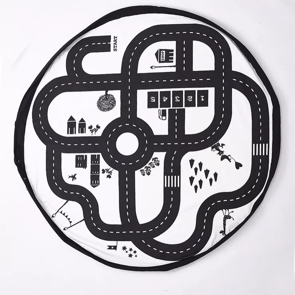 Covor de joaca 2in1 Roadmap Drool | Organizator