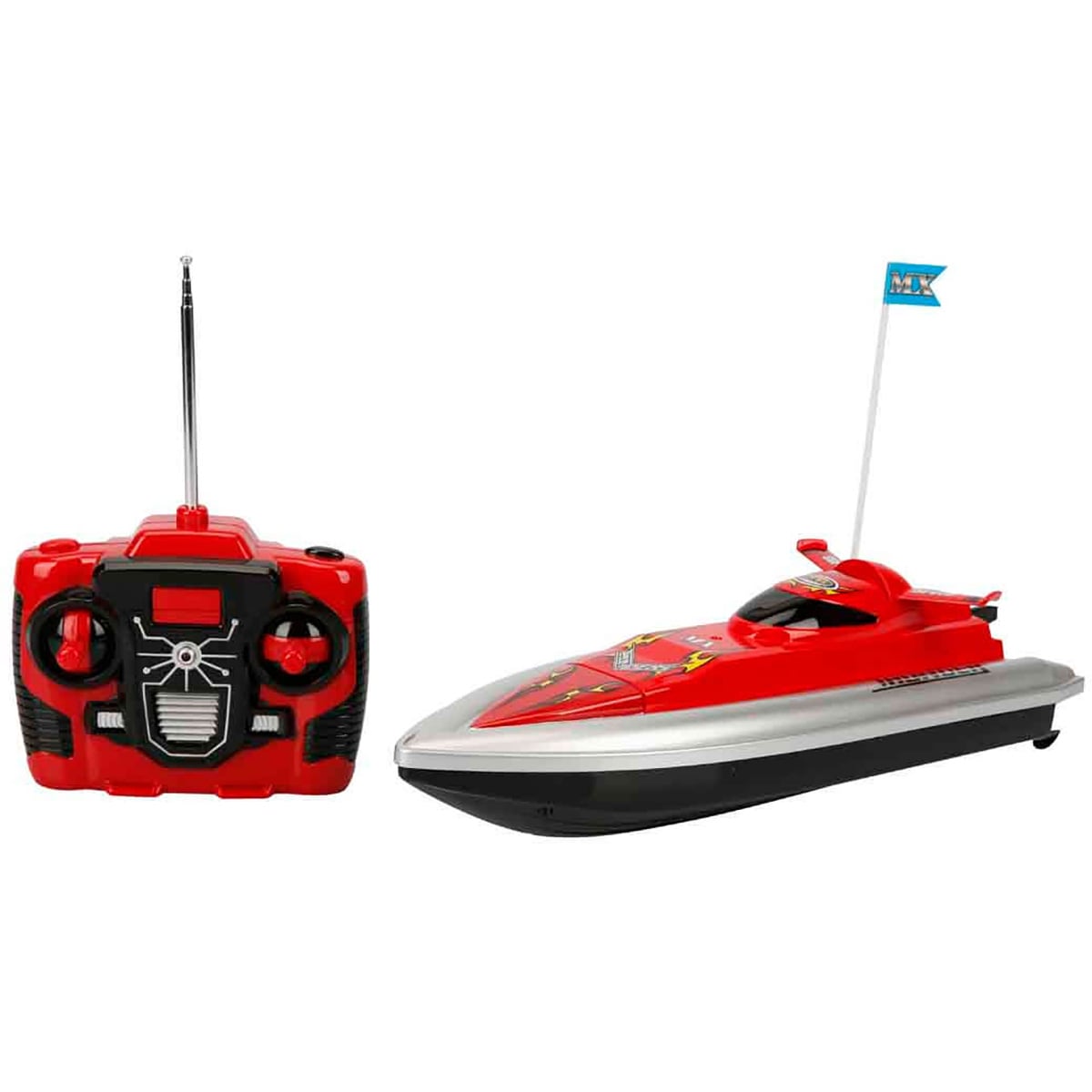 Barca RC Suncon 32 cm, Rosu, 27 MHz