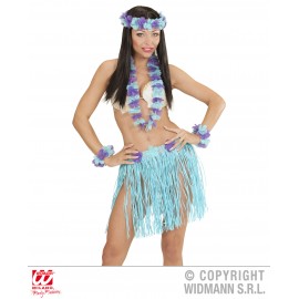 Set Hawaii Albastru 140cm Widmann | Carnaval