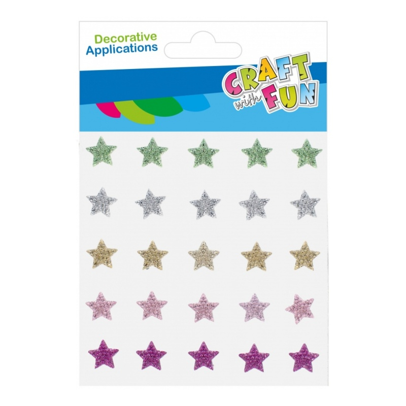 Set 25 Stickere Stelute Colorate Craft with Fun