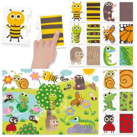 Puzzle Montessori Headu | Tactil și Educativ