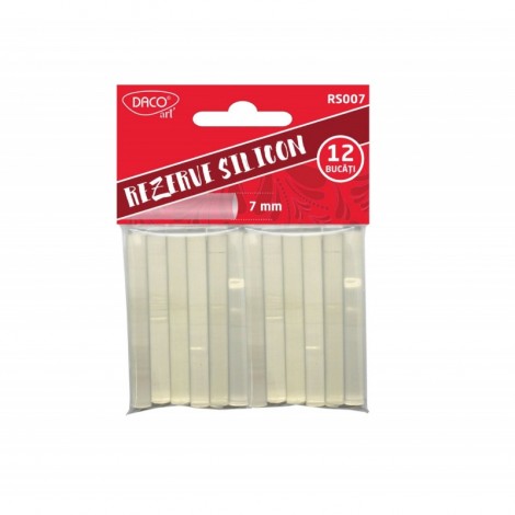 Rezervă Silicon 7 mm Daco - Set 12 Bucăți