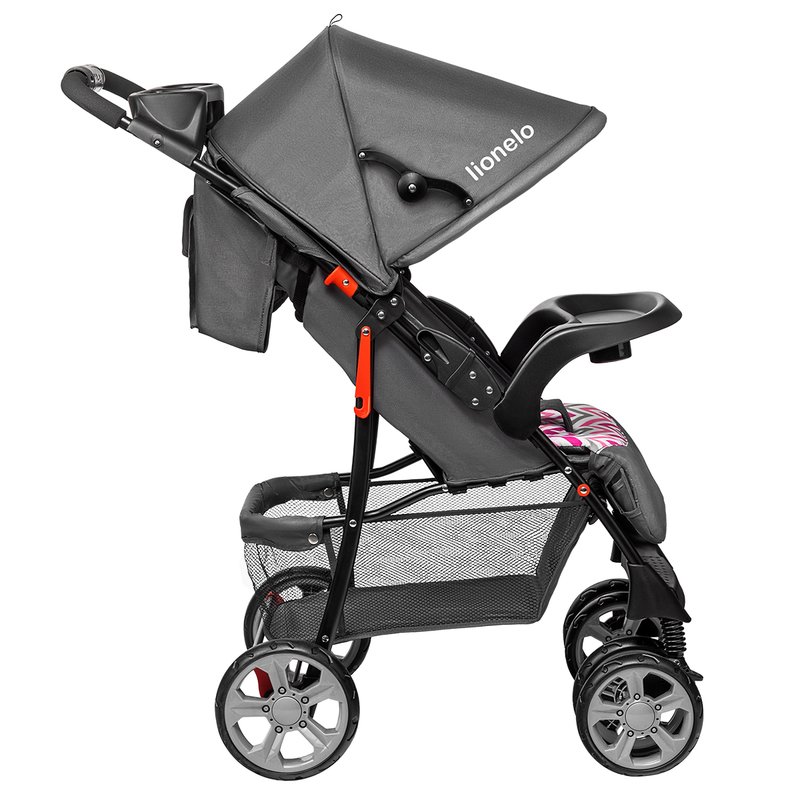 Carucior Lionelo Emma Plus Pink Scandi, Ergonomic - imagine 13