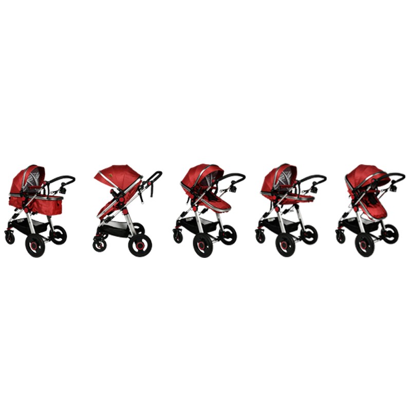 Carucior 2 in 1 Buf Boof S-18 Red Reversibil