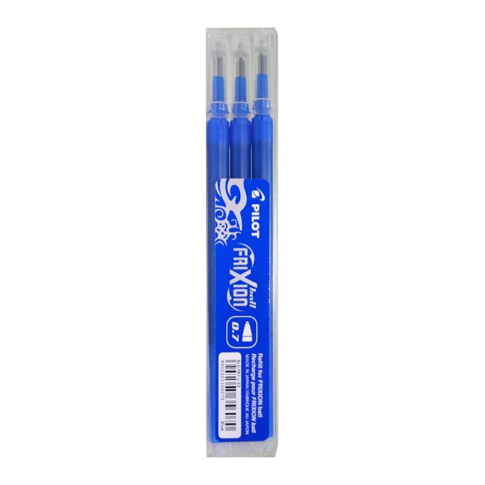 Rezerve Pilot Frixion Ball 0.7mm Albastru - Set 3 Bucăți