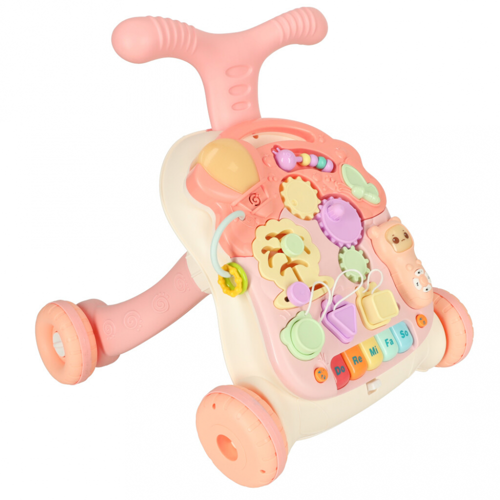 Antepremergator Ikonka 2in1 Roz cu Lumini și Sunete - imagine 2