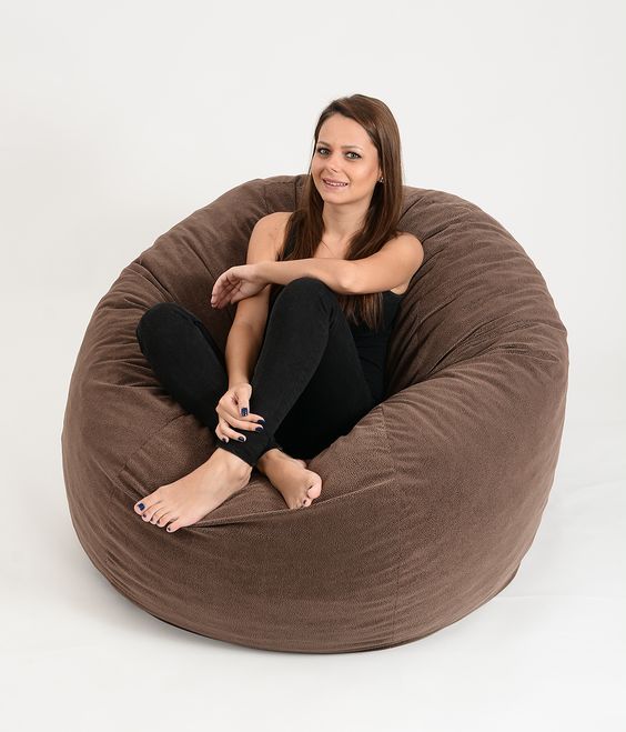 Fotoliu Pufrelax King Size Memory Mix | Confort Brown Muffin