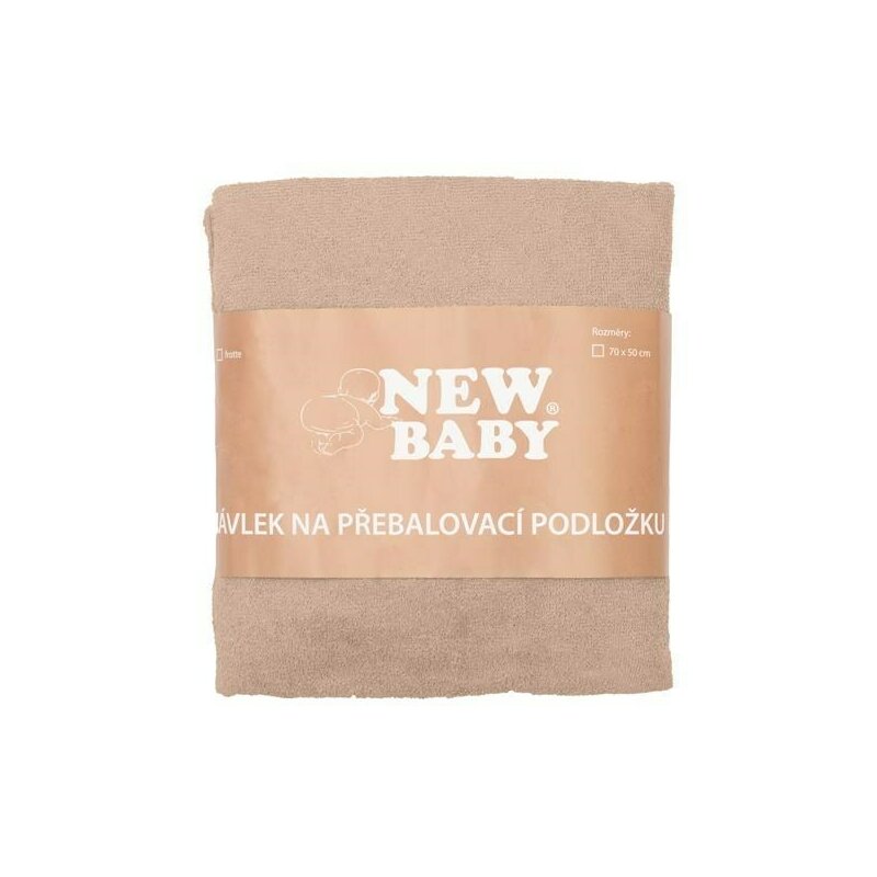 Husa New Baby Bumbac Terry, 50x70 cm, Bej