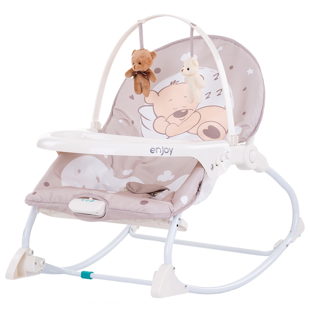 Scaunel balansoar Chipolino Enjoy Beige | Joacă și Somn - imagine 5