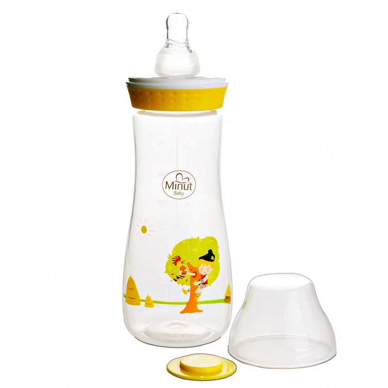 Biberon Pupaza Minut Baby 250ml 3+ Tei - imagine 2