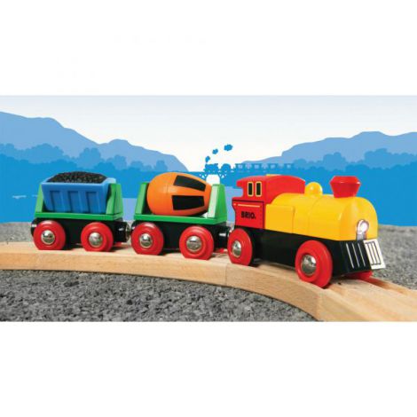 Tren cu Baterii BRIO 33319, cu Vagon Cărbune - imagine 7