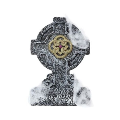 Piatra Funerara Cruce 56cm Halloween Widmann