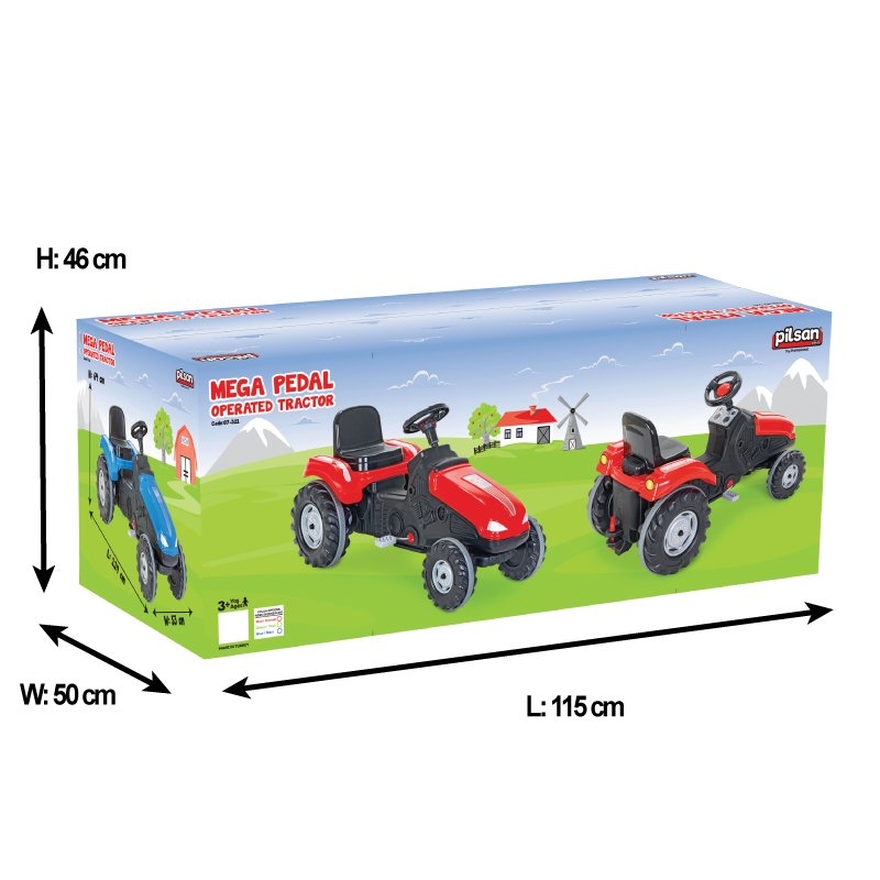 Tractor Pilsan Mega Red, Scaun Reglabil, Claxon