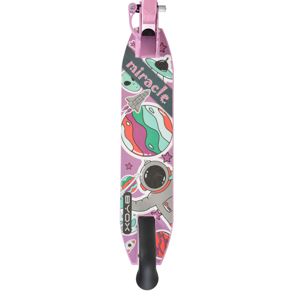 Trotineta Byox Miracle Pink Pliabilă cu Roti LED - imagine 4