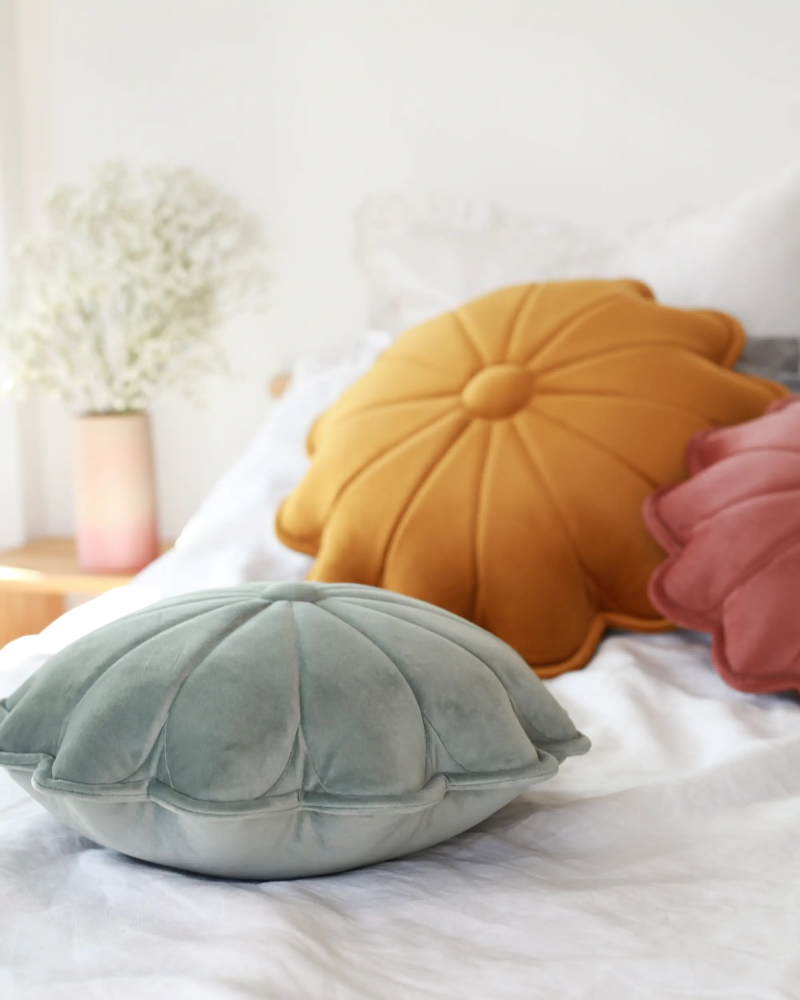 Perna Catifea Margareta Menta Babyly | Decorativă - imagine 10