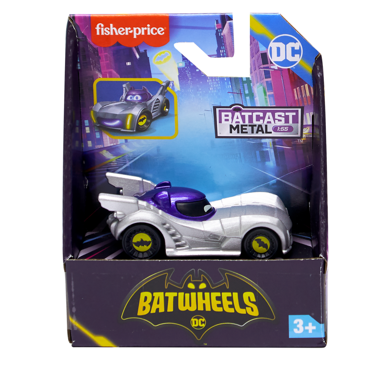 Masina Fisher Price Batwheels Bam The Batmobile 1:55