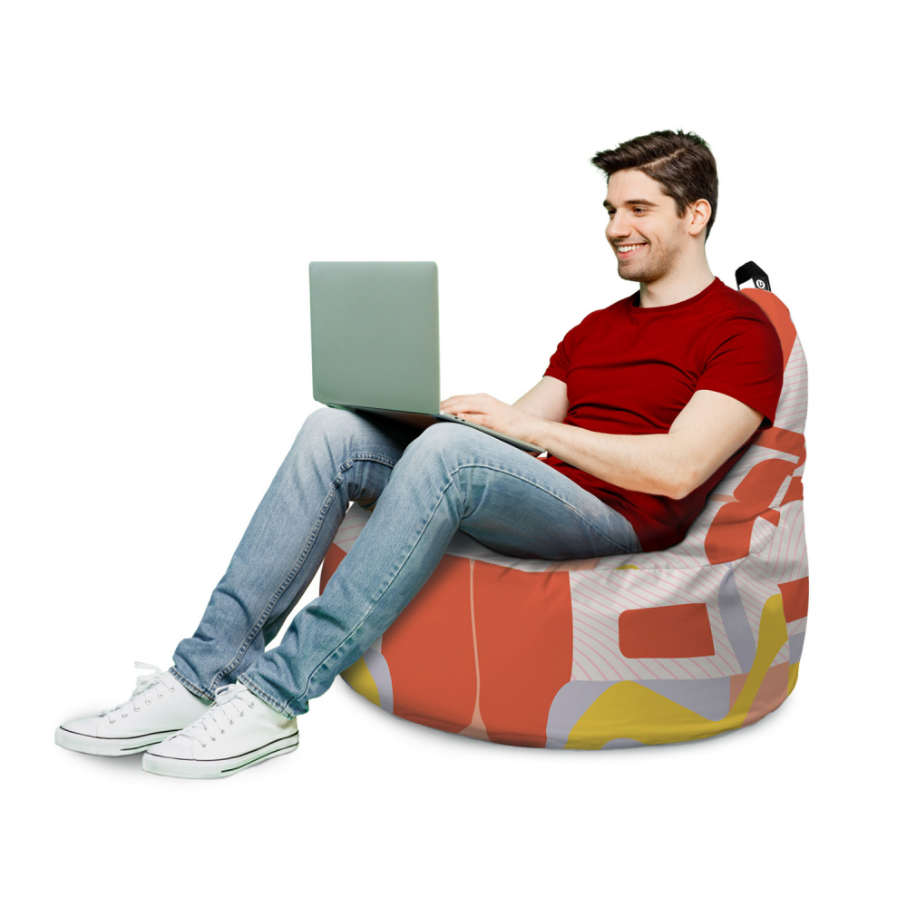 Fotoliu Puf Updeco Big Chill Roșu - imagine 2