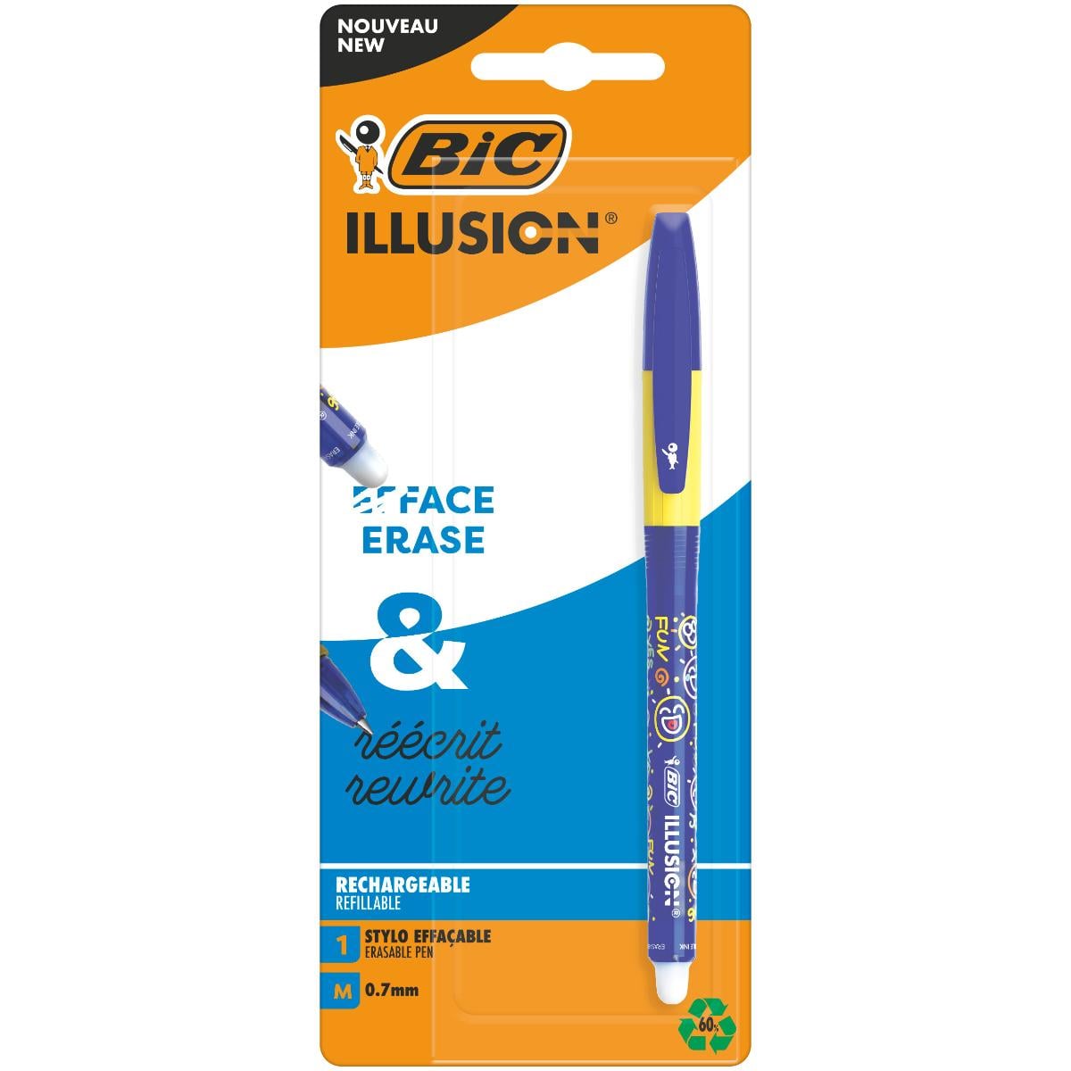 Pix Roller BIC Illusion 0.7mm cu Gel și Radieră